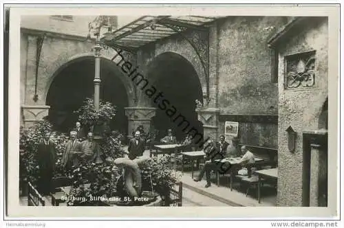 Salzburg - Stiftskeller St. Peter - Foto-AK