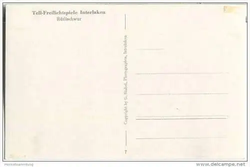 Interlaken - Tell-Freilichtspiele - Rütlischwur - Foto-AK