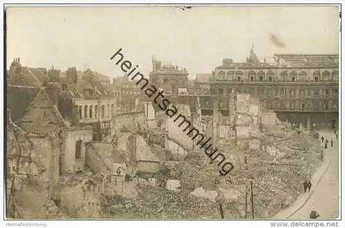 Lille - Explosion 1916 - Ruinen - Foto-AK