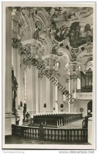 Wallfahrtskirche Steinhausen - Innenansicht - Foto-AK