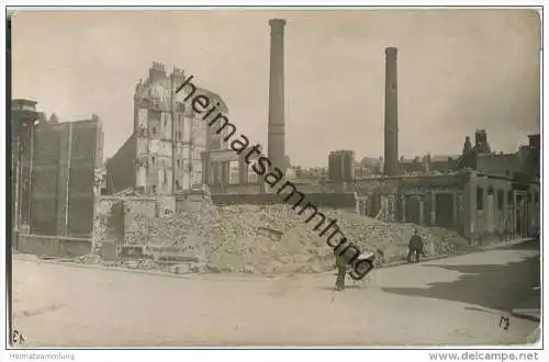 Lille - Explosion 1916 - Ruinen - Charpente Meunuiserie - Kinderwagen - Foto-AK