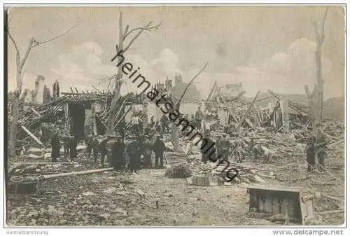 Lille - Explosion 1916 - Ruinen