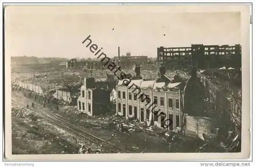 Lille - Explosion 1916 - Ruinen - Strasse - Foto-AK