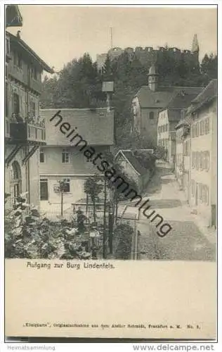 Lindenfels im Odenwald - Aufgang zur Burg