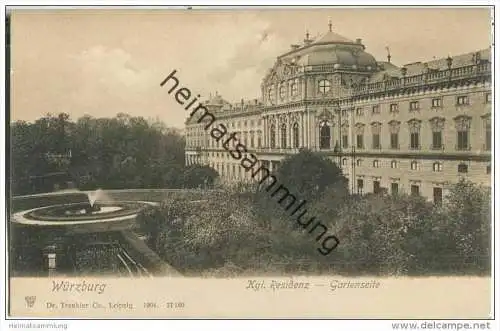 Würzburg - Kgl. Residenz - Gartenseite
