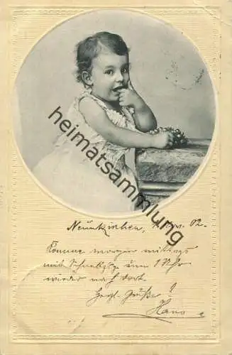 Kind und Weintrauben - gel. 1902