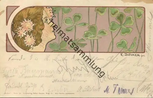 Jugendstil - signiert E. Döcker jun. - Verlag Rafael Neuber Wien VII - gel. 1901