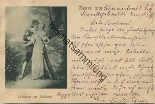 Trompeter von Säckingen - Verlag Paul Albert Berlin gel. 1898