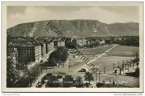 Geneve - La Plaine de Plaipalais et le Salève - Foto-AK