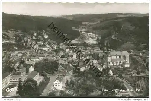 Prüm die Waldstadt der Eifel - Luftaufnahme - Foto-AK