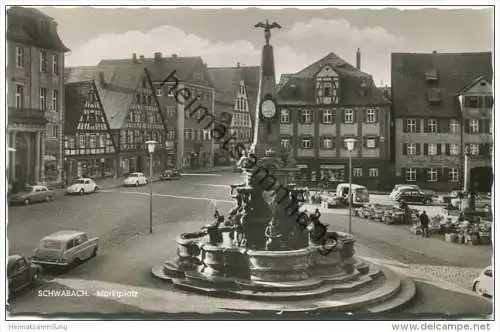 Schwabach - Marktplatz - Foto-AK