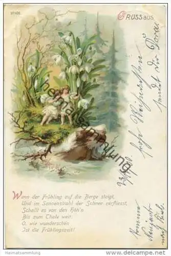 Engelchen - Schneeglöckchen - der Winter geht - Frühlingsgedicht