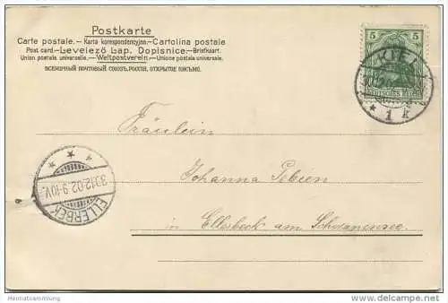 Glückliches Neues Jahr 1903 - Veilchen