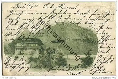 Karlsruhe - Schwarzwaldhaus mit Lauterberg - Dr. Fischer's Essigessenz