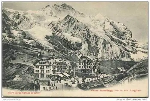 Kleine Scheidegg mit Jungfrau ca. 1910