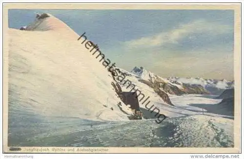 Jungfraujoch - Sphinx und Aletschgletscher 20er Jahre