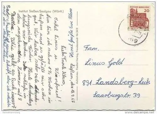 Saulgau-Sießen - Institut Sießen&nbsp; - Foto-AK Grossformat