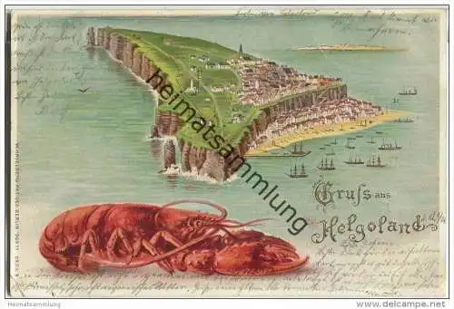 Helgoland - Farblithographie