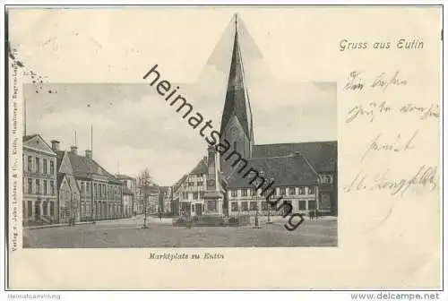 Eutin - Marktplatz - Gasthof Stadt Kiel H. Werker