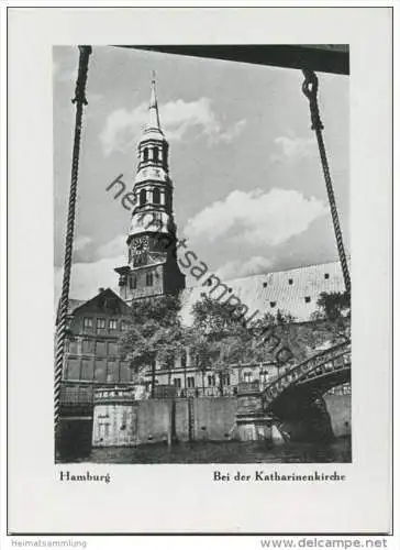 Hamburg - Bei der Katharinenkirche - AK-Grossformat