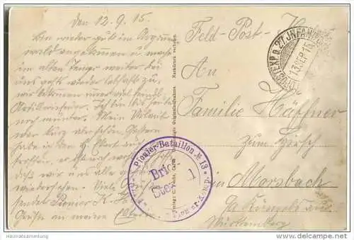 Charlepaux - Mühle im Argonnenwald - Feldpost