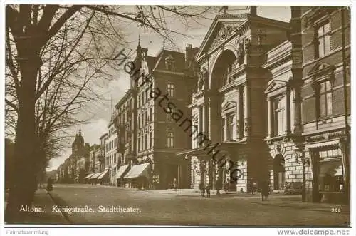 Hamburg-Altona - Königstrasse - Stadttheater - Foto-AK