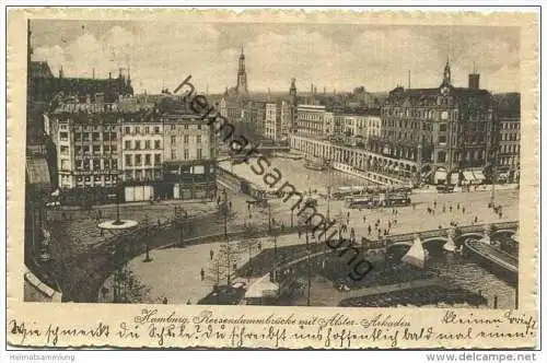 Hamburg - Reesendammbrücke mit Alster-Arkaden