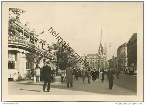 Hamburg - Jungfernstieg - Foto-AK Grossformat 30er Jahre