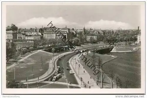 Hamburg - Lombardsbrücken - Foto-AK 1956