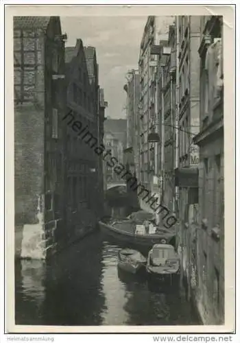 Hamburg - Deichstrassenfleet - Foto-AK Grossformat