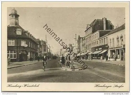 Hamburg-Wandsbek - Hamburger Strasse - AK Grossformat