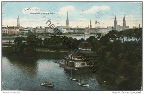 Hamburg - Lombardsbrücke mit Alster