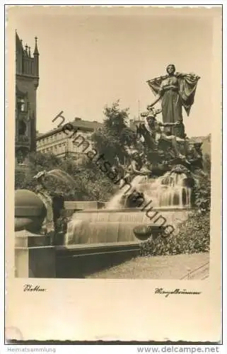 Stettin - Manzelbrunnen - Foto-AK