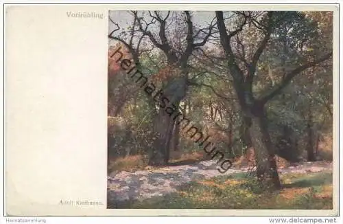 Vorfrühling - Künstlerkarte - Illustrateur Adolf Kaufmann - Wiener Künstler-Postkarte