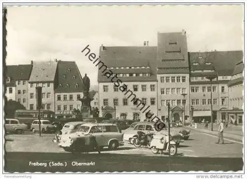 Freiberg - Obermarkt - Foto-AK