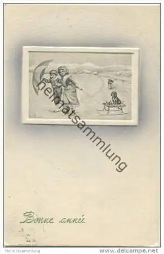 Bonne année - V. K. Vienne 5269 - Prägedruck