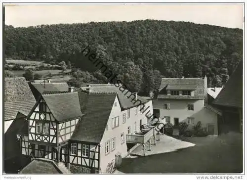 Heiligenkreuzsteinach bei Heidelberg - Gasthaus und Pension zum Lamm - Inhaber A. Beier und H. Kärgel - Foto-AK