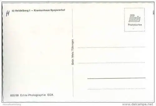 Heidelberg - Krankenhaus Speyererhof - Foto-AK