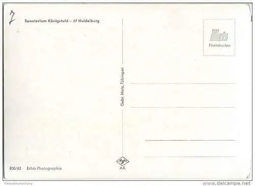 Königstuhl bei Heidelberg - Sanatorium - Foto-AK