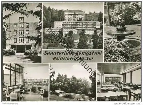 Königstuhl bei Heidelberg - Sanatorium - Foto-AK