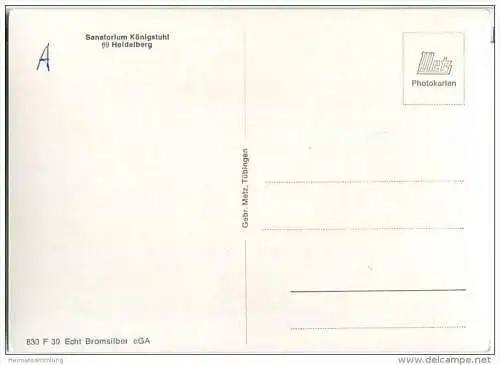 Königstuhl bei Heidelberg - Sanatorium - Foto-AK