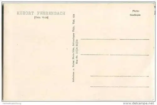 Fehrenbach - Strassenansicht - Photo-Handkopie