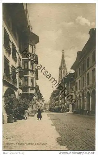 Bern - Kesslergasse und Münster