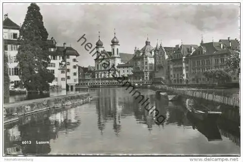 Luzern - Blick zur Jesuitenkirche - Foto-AK