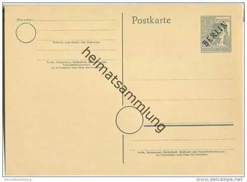 Postkarte Berlin P 2 d - ungelaufen