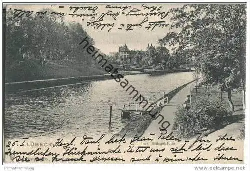 Lübeck - Invaliditätsgebäude - Bahnpost