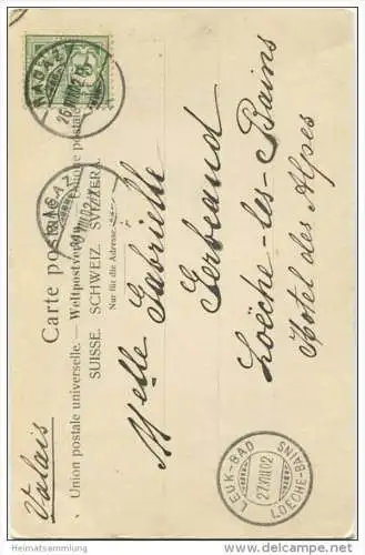 Gruss aus Ragaz - Taminafall bei Ragaz