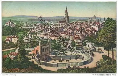 Bern - Vue generale et la Fosse aux Ours - Gesamtansicht mit Bärengraben