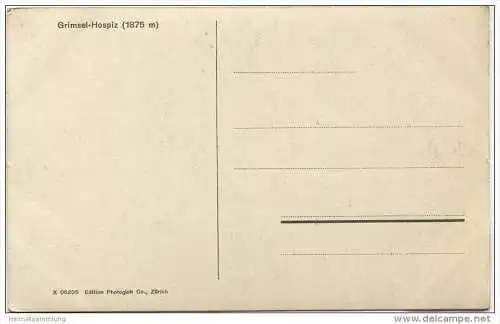 Grimsel-Hospiz - Foto-AK 20er Jahre