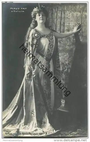 Maud Fay als Gutrune - US-amerikanische Opernsängerin (Sopran) - Foto-AK